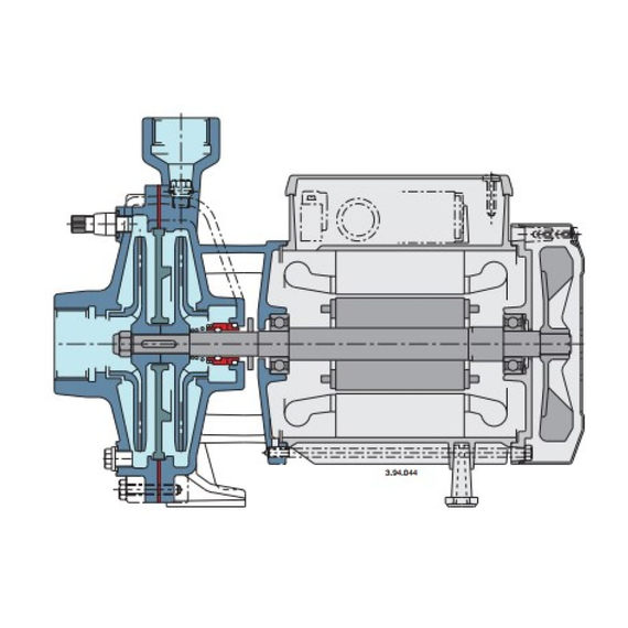 fotoКонсольно-моноблочный электронасос Calpeda NMD 25/190A/A 400/690/50 Hz 100381826, изображение 2фото