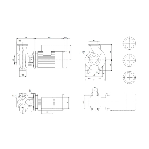fotoНасос Grundfos NB 50-125/135 A-F2-A-E-BAQE 97836738, изображение 2фото