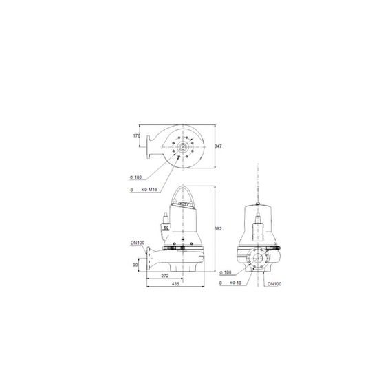 fotoНасос Grundfos SL1.80.100.22.4.50DС 3x380-415 В 98624695, изображение 2фото
