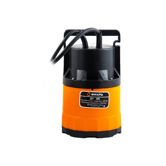 fotoДренажный насос Вихрь ДН-300 68/2/6, изображение 4фото