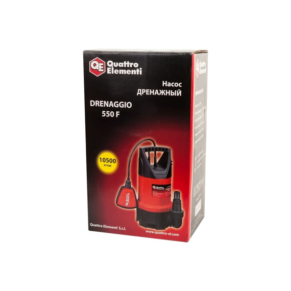 fotoДренажный насос QUATTRO ELEMENTI Drenaggio 550 F 770-711, изображение 7фото