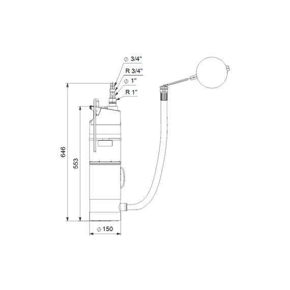 fotoКолодезный насос GRUNDFOS SBA 3-45 AW 97896312, изображение 3фото
