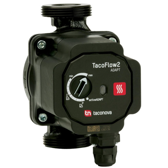 fotoНасос циркуляционный высокоэффективный TacoFlow2 25-60/130, 1 1/2'', P=3W - 42W, Hmax = 6mфото